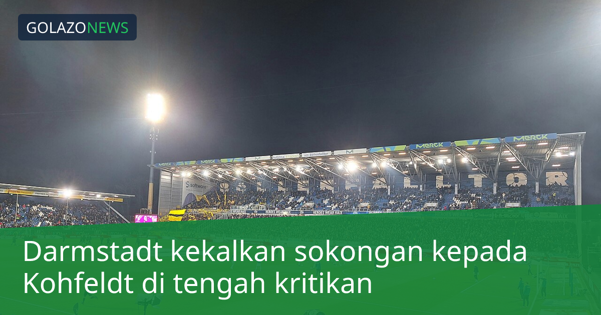 Darmstadt kekalkan sokongan kepada Kohfeldt di tengah kritikan