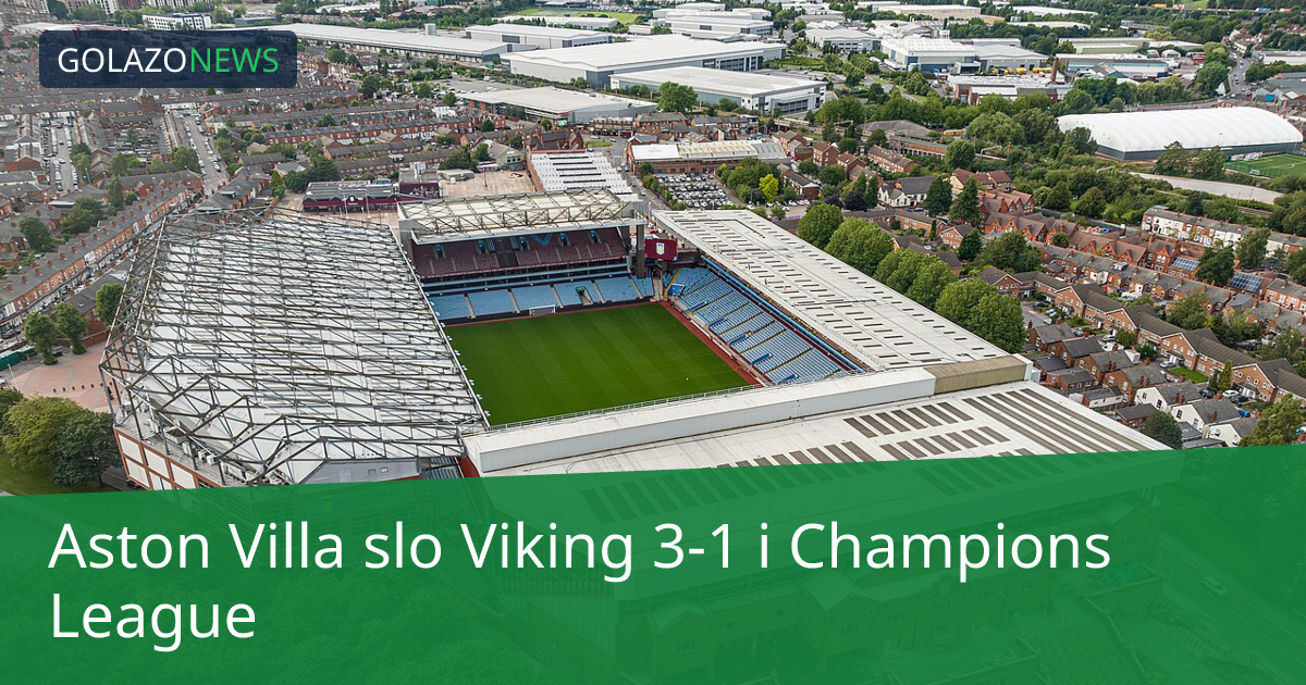 Aston Villa slo Viking 3-1 i Champions League