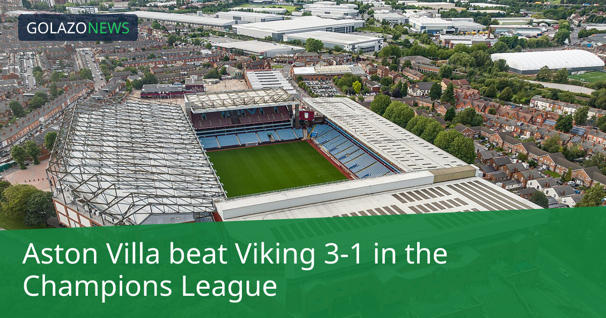 Aston Villa ชนะ Viking 3-1 ในChampions League