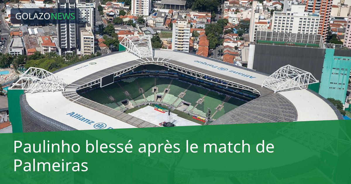 Paulinho blessé après le match de Palmeiras