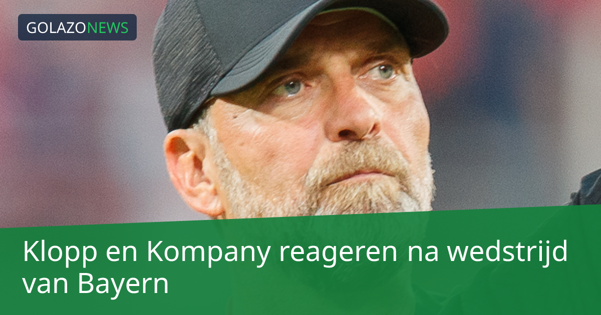 Klopp en Kompany reageren na wedstrijd van Bayern