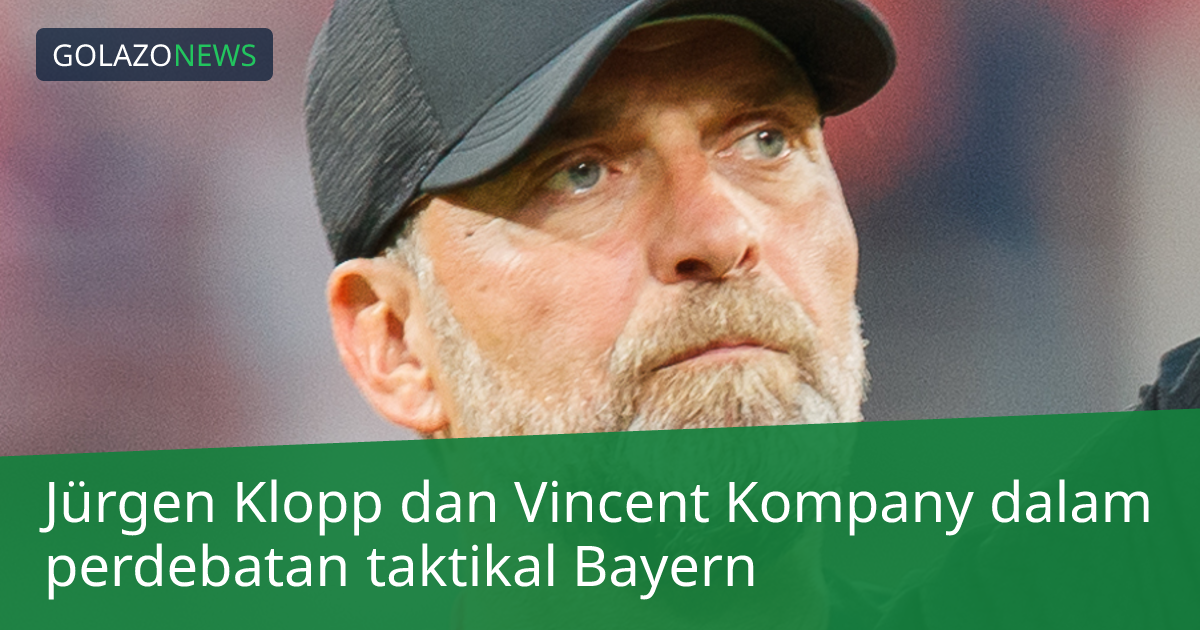 Jürgen Klopp dan Vincent Kompany dalam perdebatan taktikal Bayern