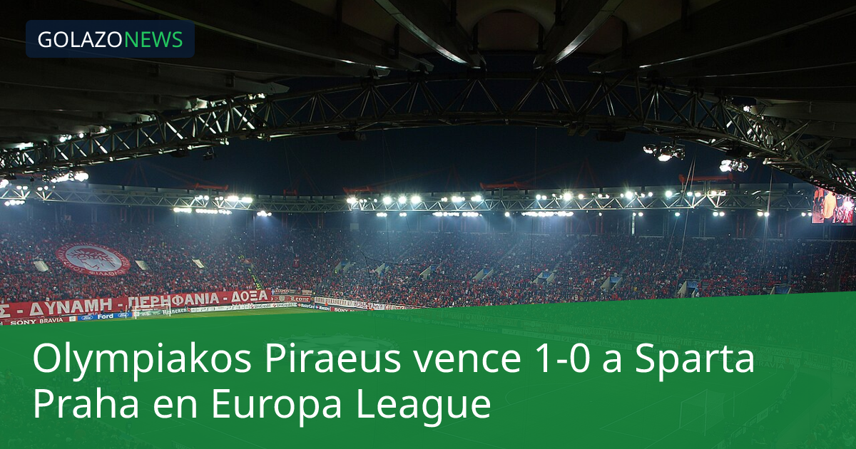 Olympiakos Piraeus vence 1-0 a Sparta Praha en Europa League