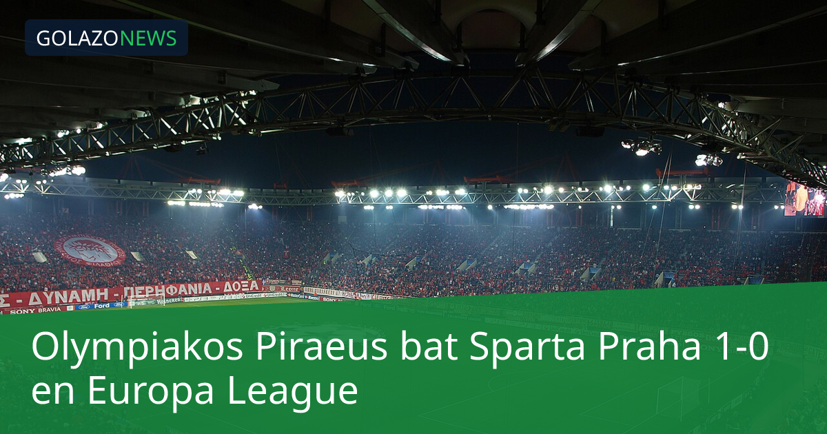 Olympiakos Piraeus bat Sparta Praha 1-0 en Europa League