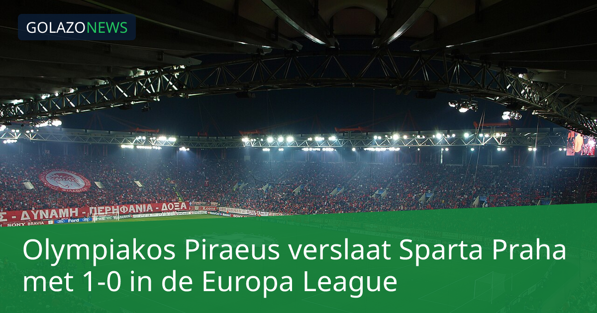 Olympiakos Piraeus verslaat Sparta Praha met 1-0 in de Europa League