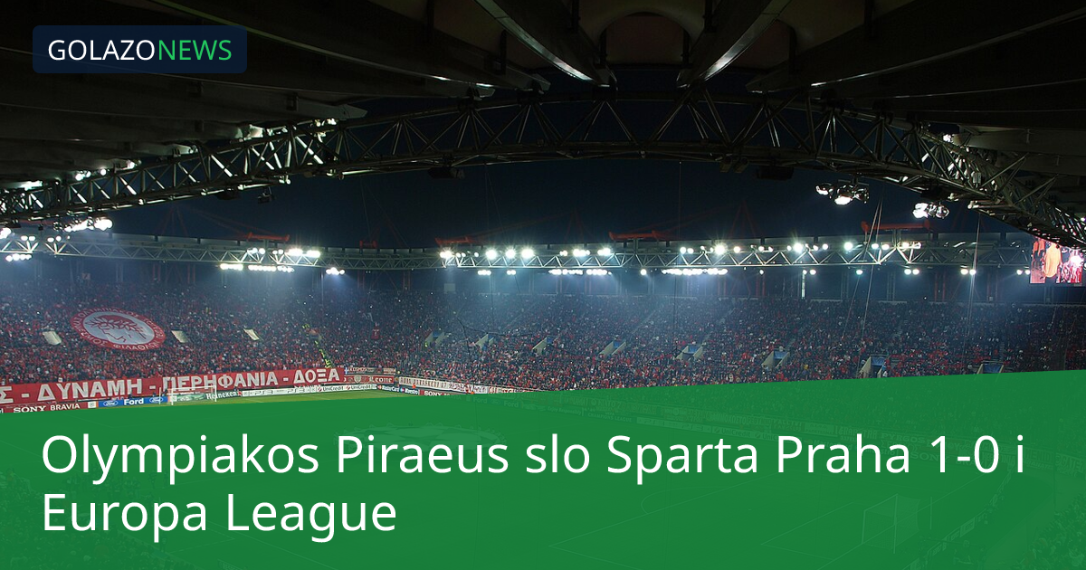 Olympiakos Piraeus slo Sparta Praha 1-0 i Europa League