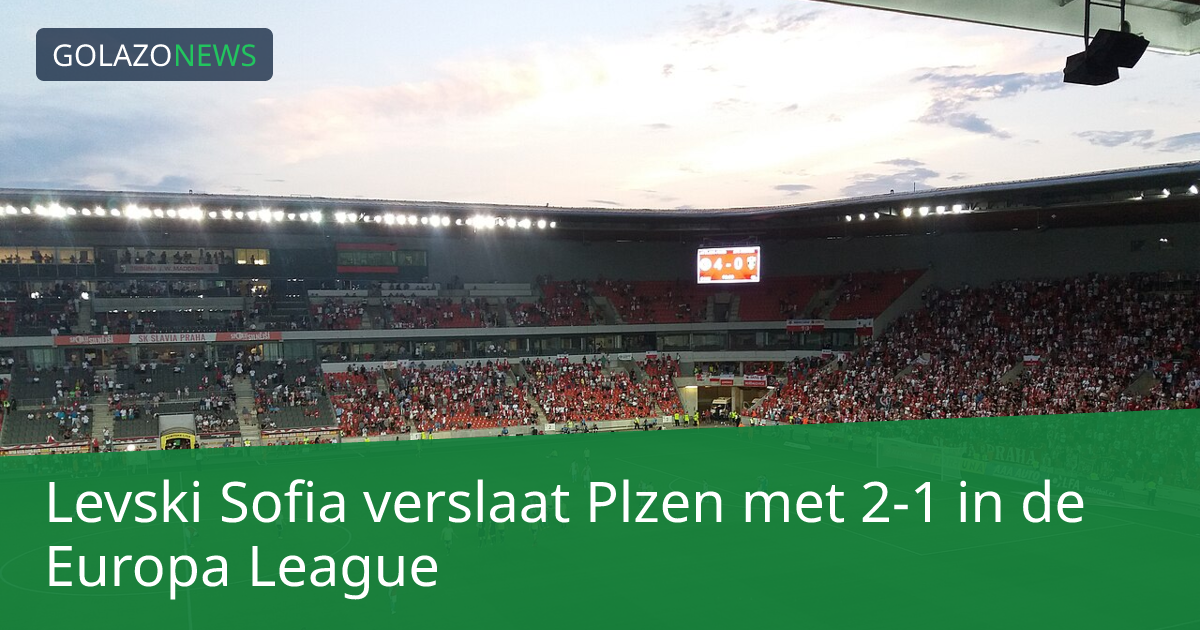 Levski Sofia verslaat Plzen met 2-1 in de Europa League