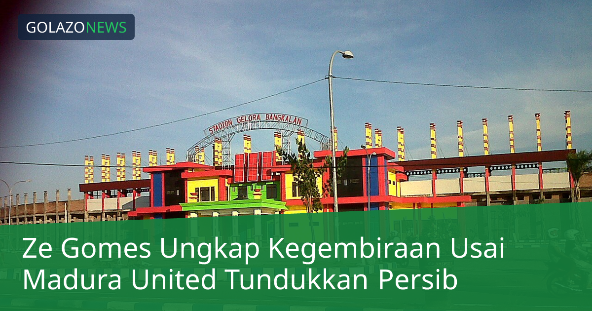 Ze Gomes Ungkap Kegembiraan Usai Madura United Tundukkan Persib