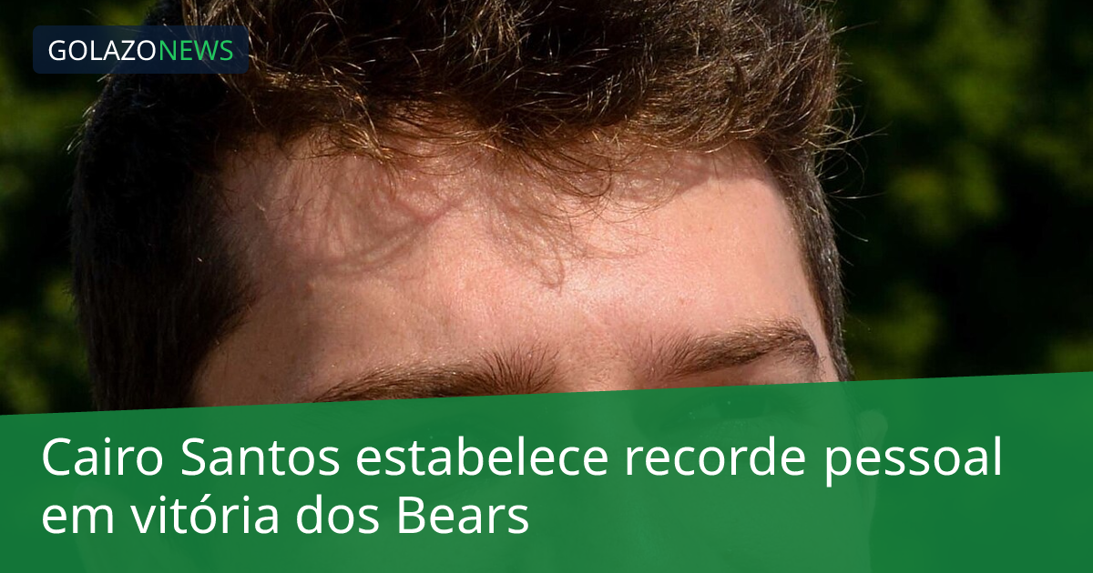 Cairo Santos estabelece recorde pessoal em vitória dos Bears