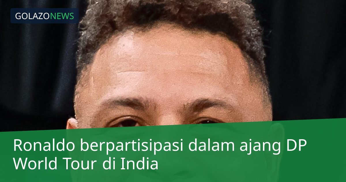 Ronaldo berpartisipasi dalam ajang DP World Tour di India