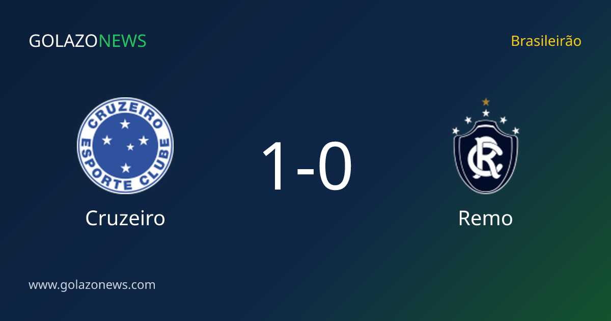 Cruzeiro verslaat Remo met 1-0 in de Brasileirão