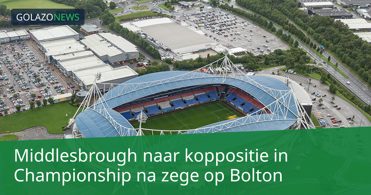 Middlesbrough naar koppositie in Championship na zege op Bolton