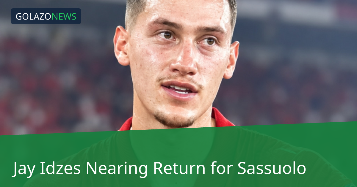 Jay Idzes đang hồi phục để trở lại thi đấu cho Sassuolo