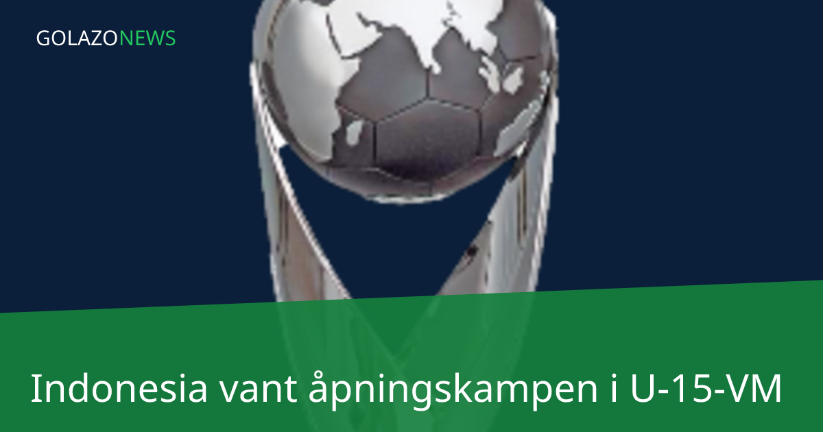 Indonesia vant åpningskampen i U-15-VM