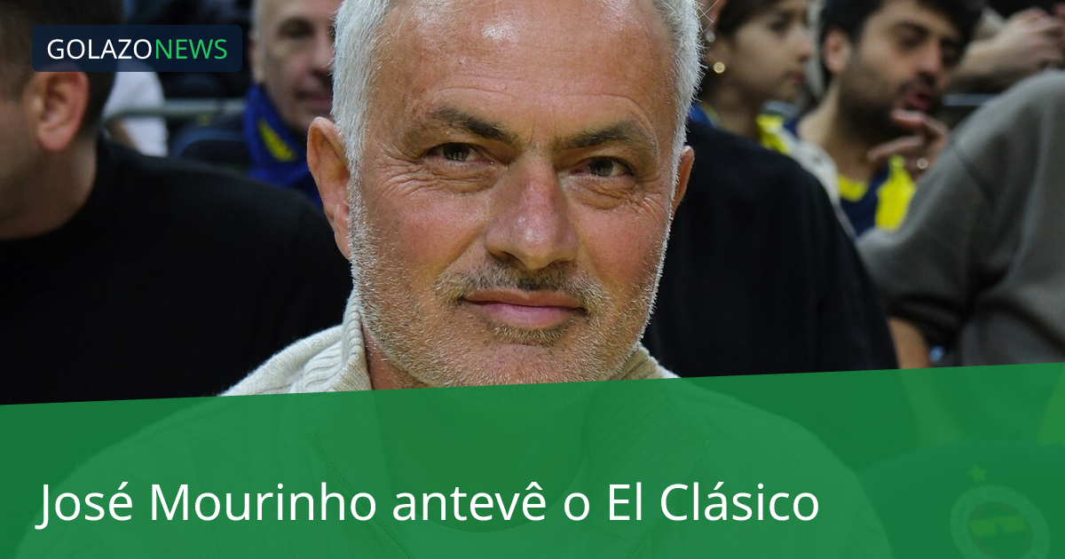 José Mourinho antevê o El Clásico