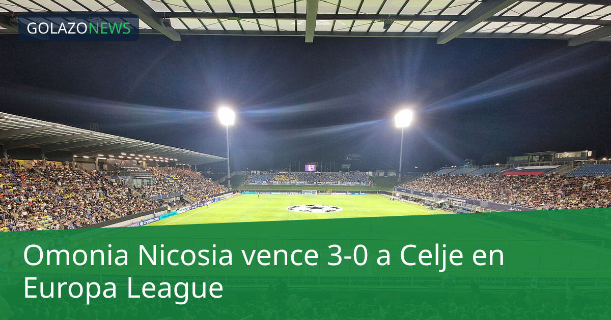 Omonia Nicosia vence 3-0 a Celje en Europa League