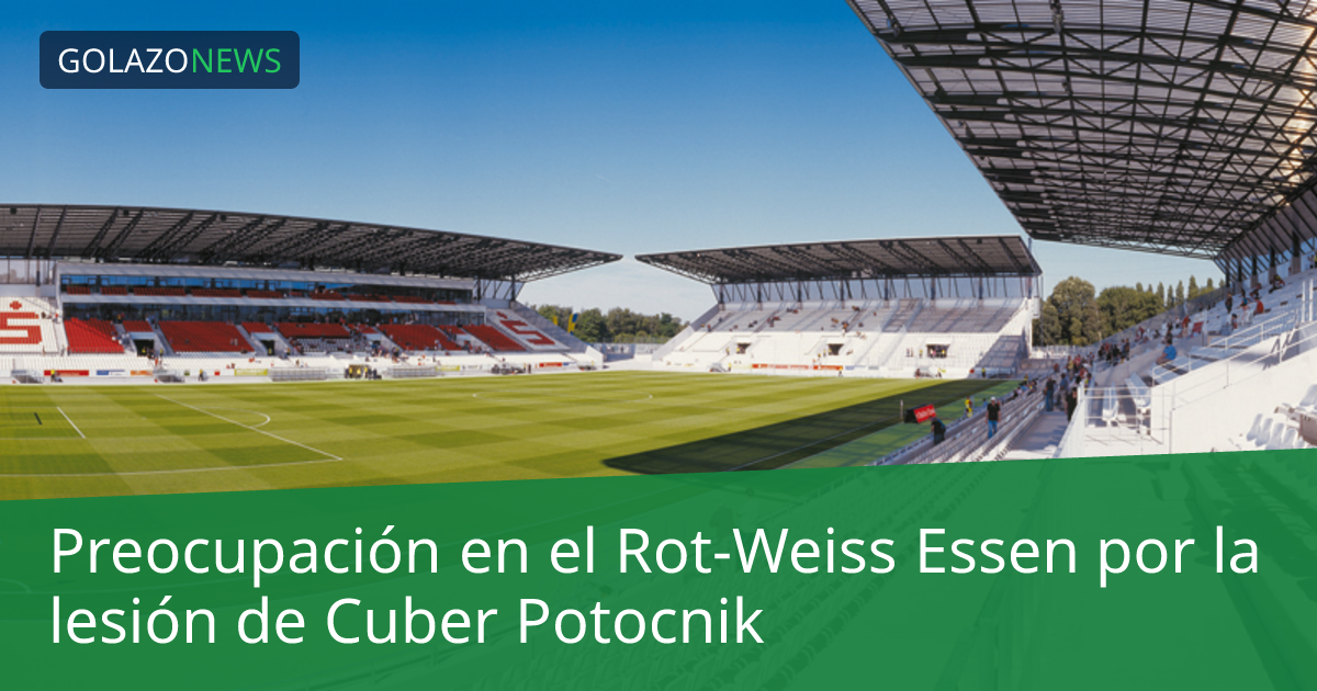 Preocupación en el Rot-Weiss Essen por la lesión de Cuber Potocnik