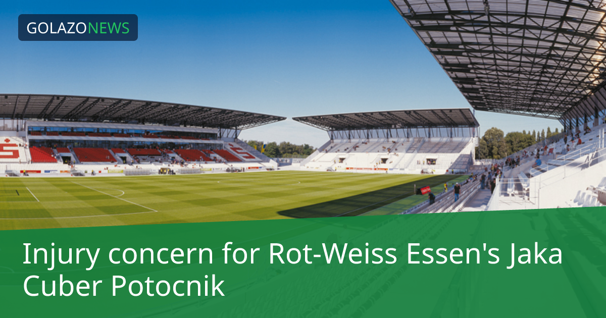 Rot-Weiss Essen、Jaka Cuber Potocnikの負傷に懸念