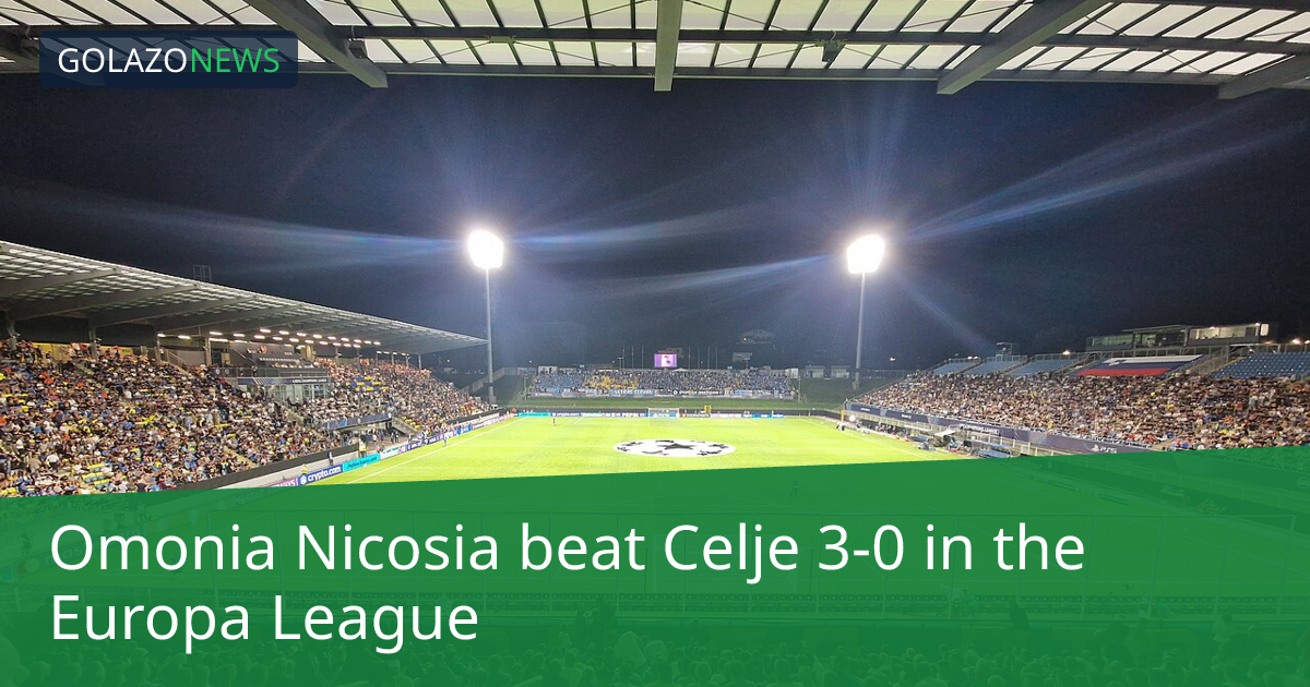 Omonia Nicosia ชนะ Celje 3-0 ในEuropa League