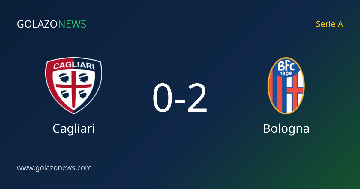 Bologna beat Cagliari 2-0 in the Serie A
