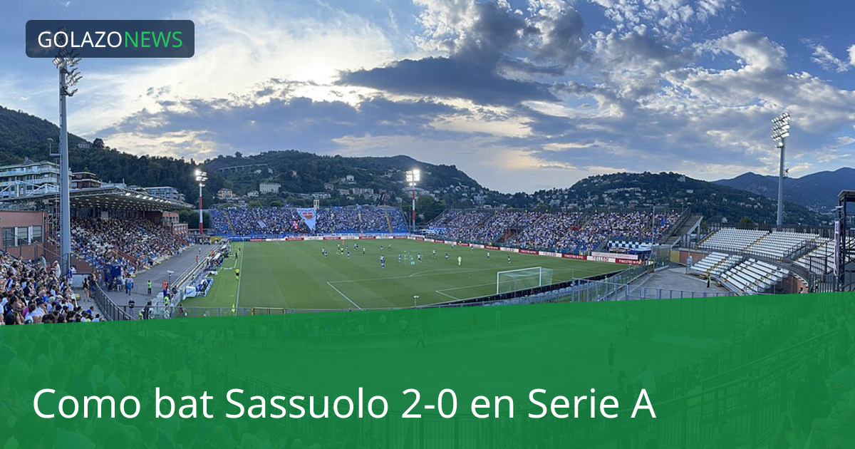 Como bat Sassuolo 2-0 en Serie A