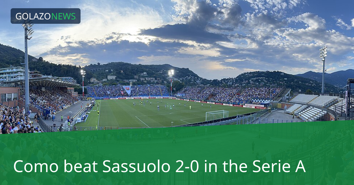 Como thắng Sassuolo 2-0 tại Serie A