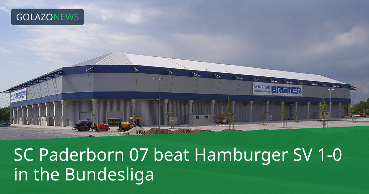 SC Paderborn 07 beat Hamburger SV 1-0 in the Bundesliga