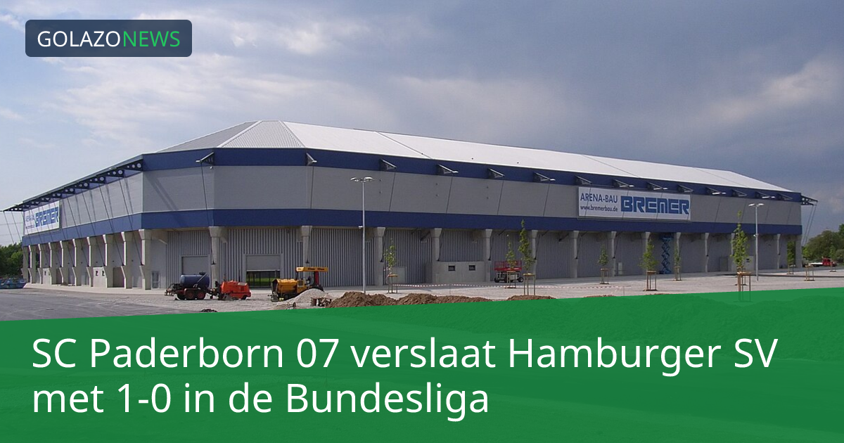 SC Paderborn 07 verslaat Hamburger SV met 1-0 in de Bundesliga