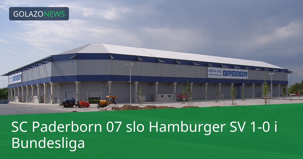 SC Paderborn 07 slo Hamburger SV 1-0 i Bundesliga