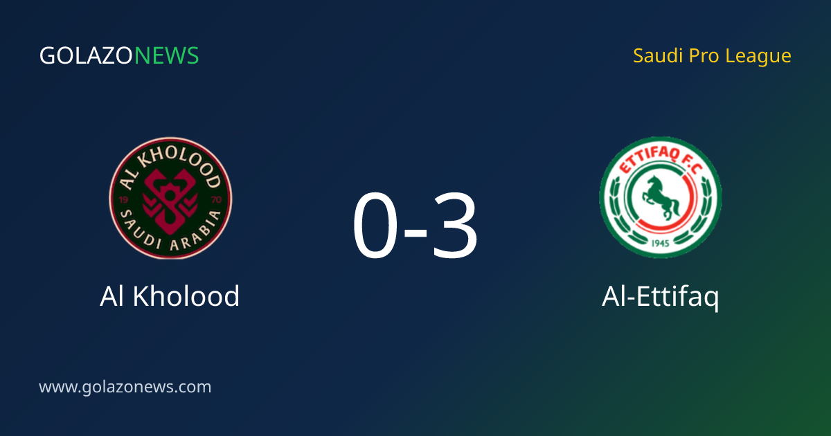 Al-Ettifaq slo Al Kholood 3-0 i Saudi Pro League