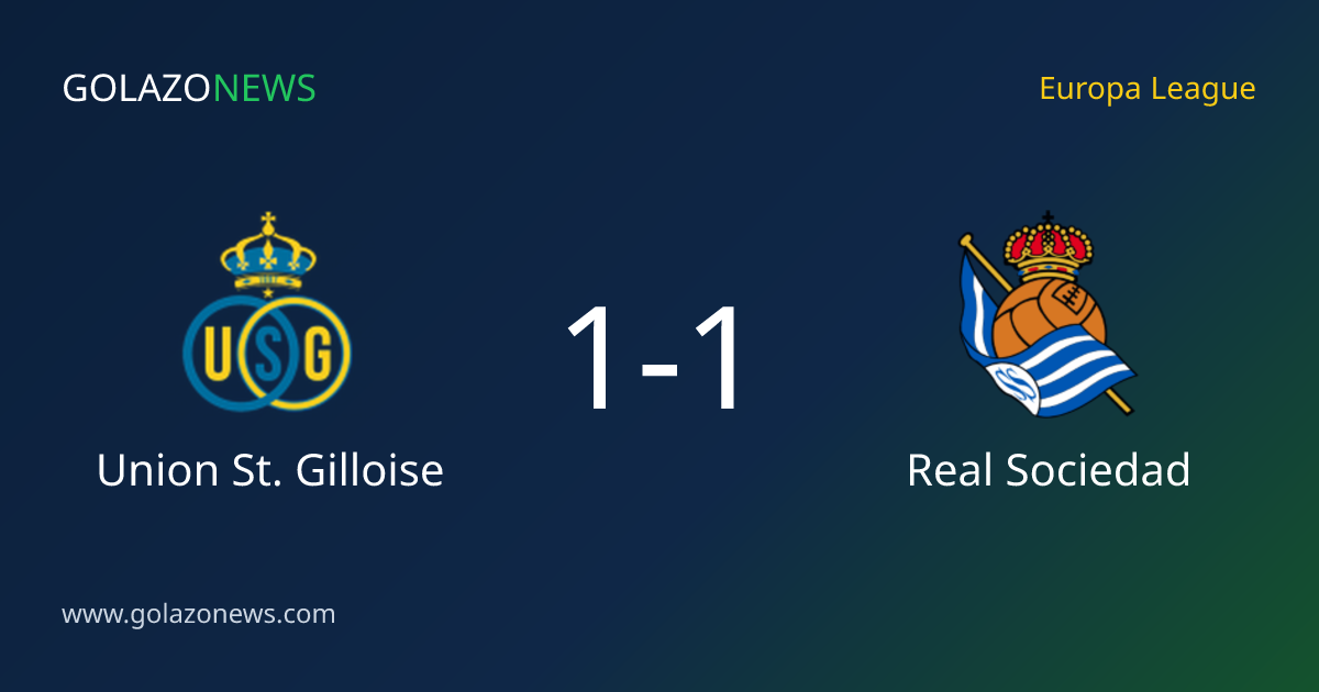Union St. Gilloise og Real Sociedad spilte 1-1 i Europa League