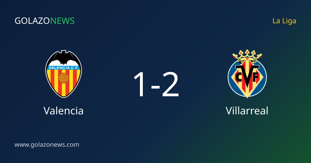 Villarreal schlägt Valencia 2-1 in der La Liga