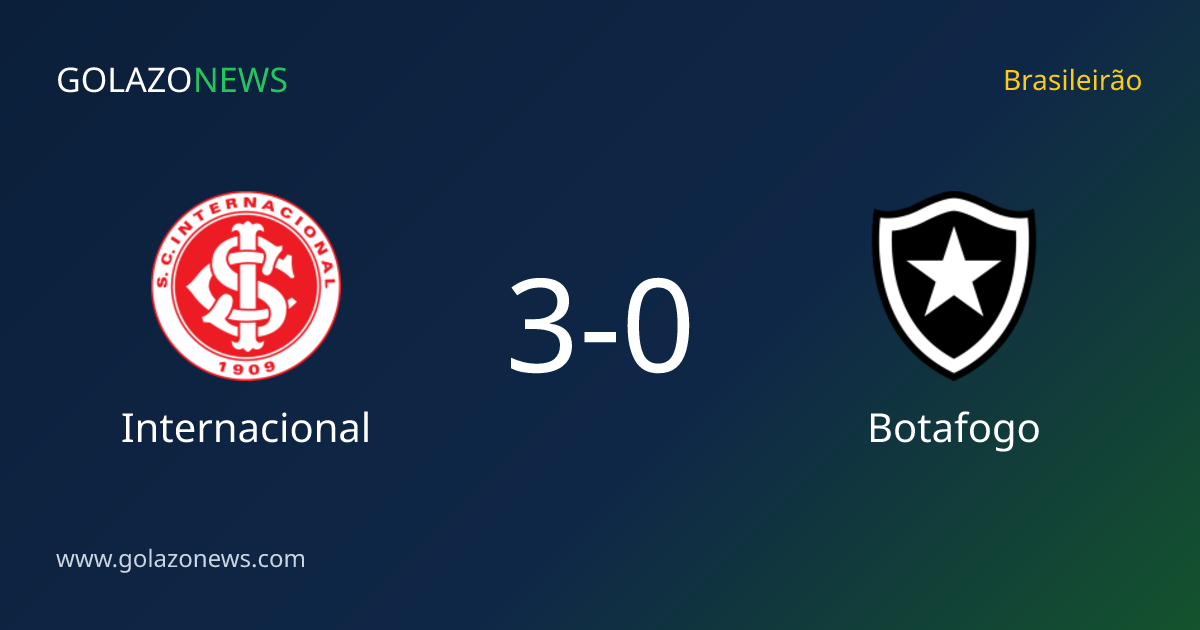 Internacional schlägt Botafogo 3-0 in der Brasileirão