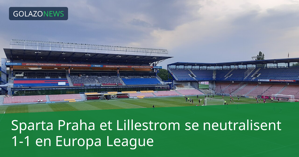 Sparta Praha et Lillestrom se neutralisent 1-1 en Europa League
