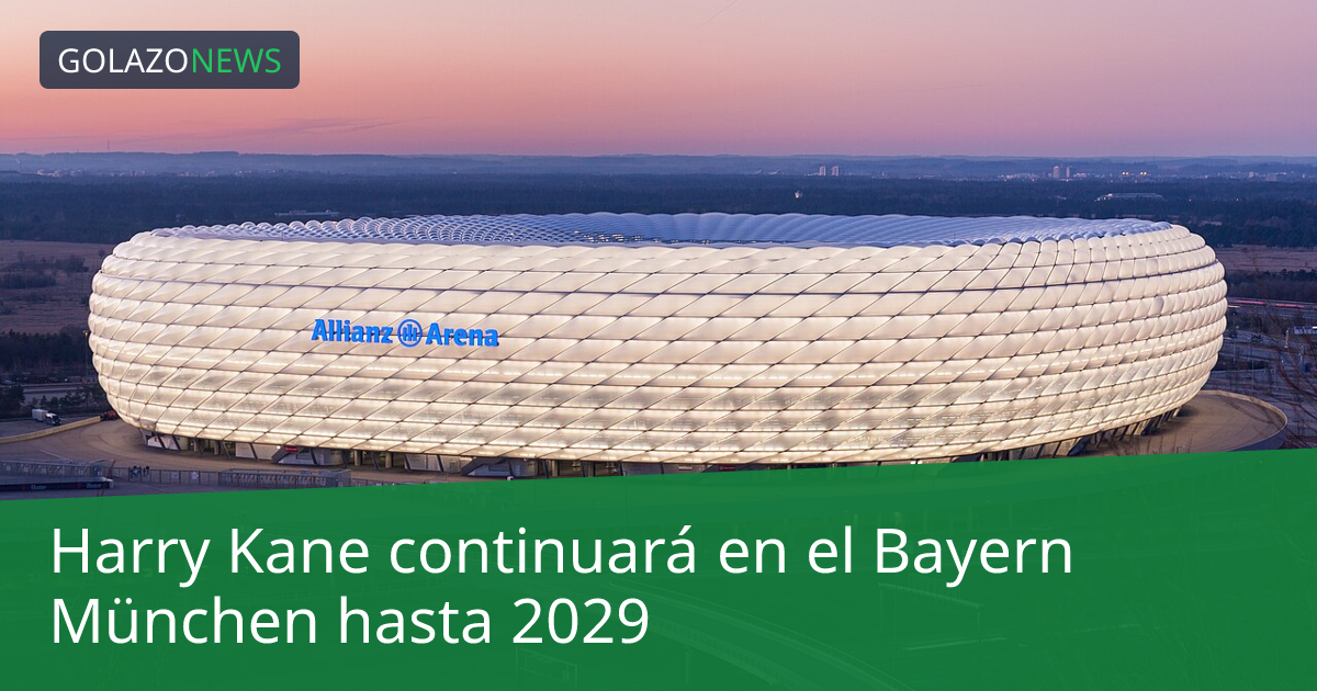Harry Kane continuará en el Bayern München hasta 2029
