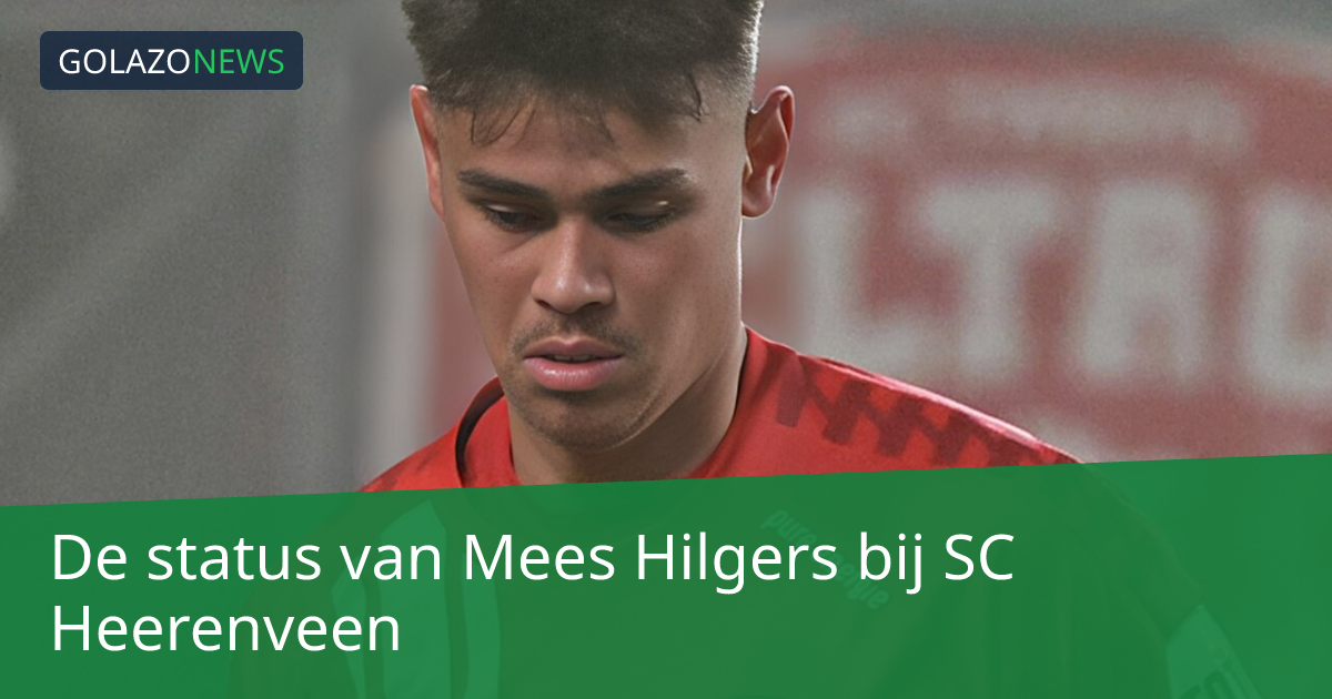 De status van Mees Hilgers bij SC Heerenveen