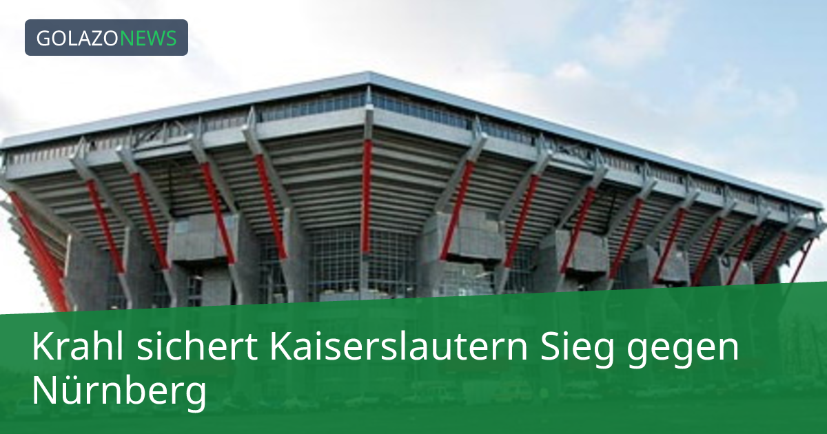 Krahl sichert Kaiserslautern Sieg gegen Nürnberg