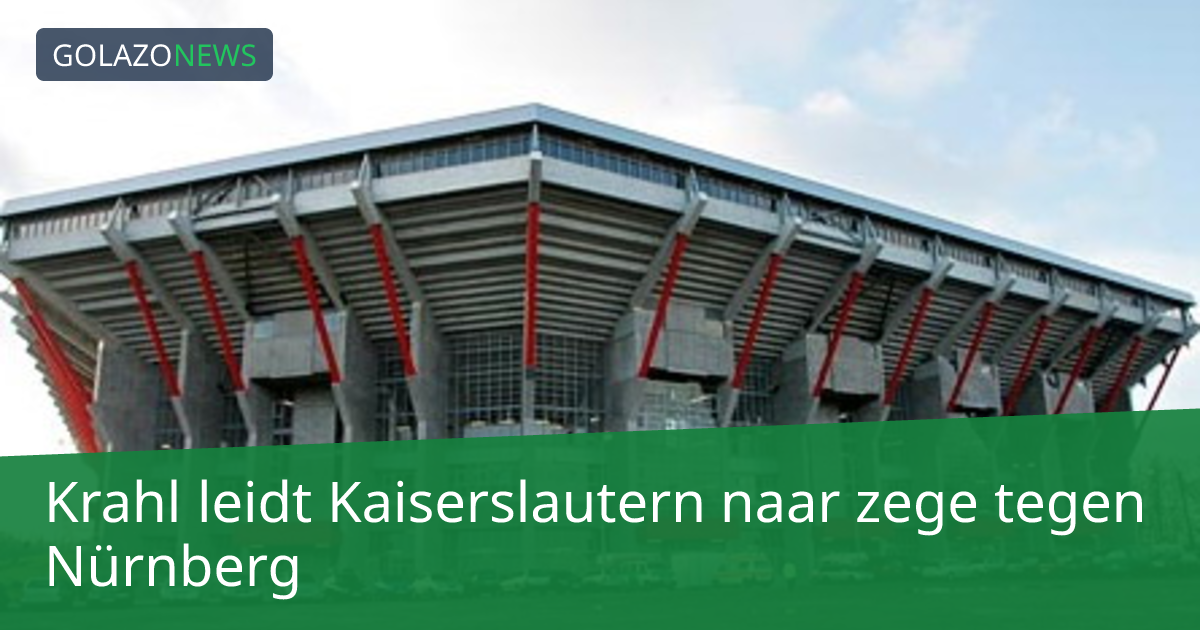 Krahl leidt Kaiserslautern naar zege tegen Nürnberg