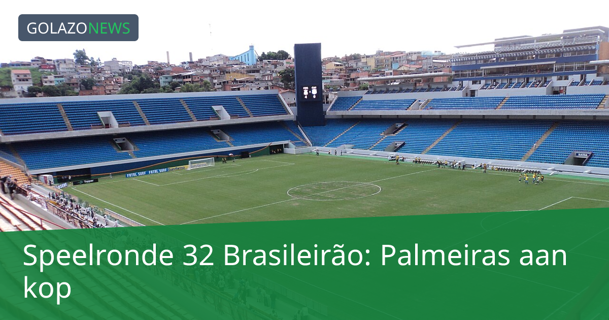 Speelronde 32 Brasileirão: Palmeiras aan kop