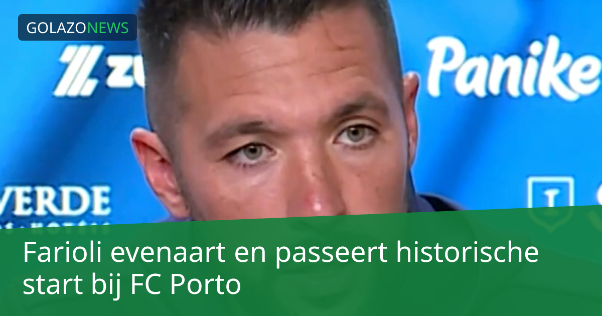 Farioli evenaart en passeert historische start bij FC Porto