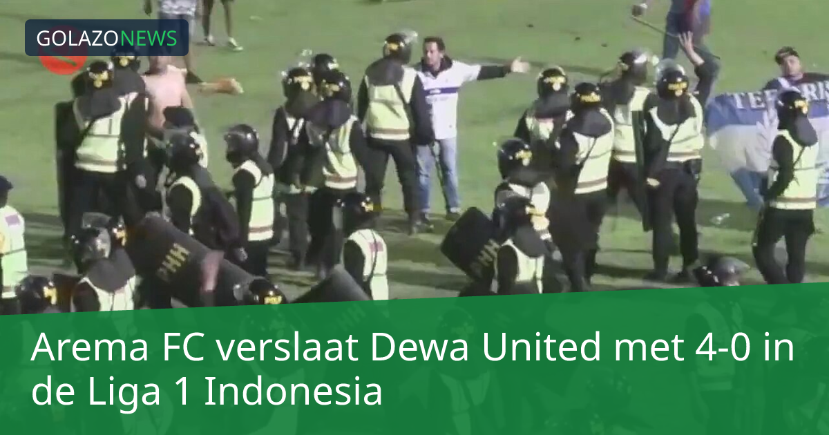 Arema FC verslaat Dewa United met 4-0 in de Liga 1 Indonesia