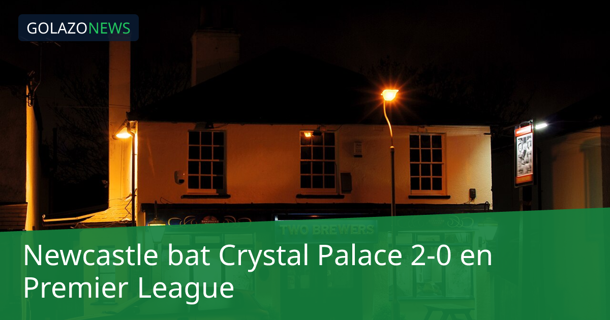 Newcastle bat Crystal Palace 2-0 en Premier League