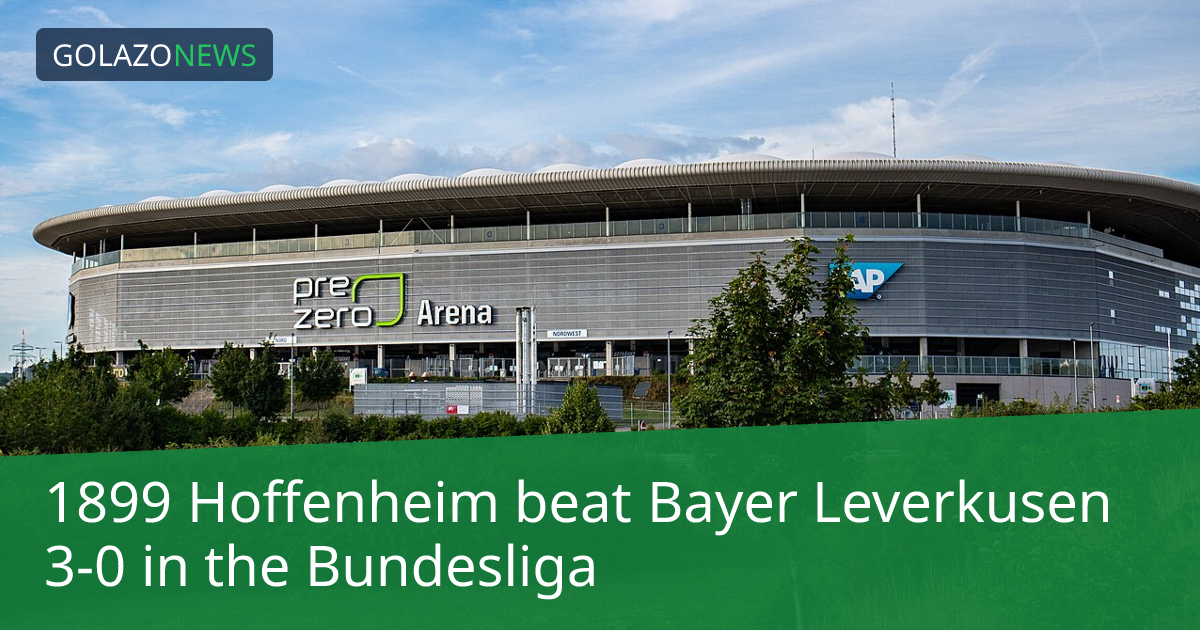 Bundesliga: 1899 Hoffenheim, Bayer Leverkusen에 3-0 승리