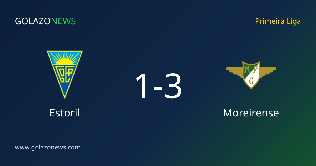 Moreirense verslaat Estoril met 3-1 in de Primeira Liga