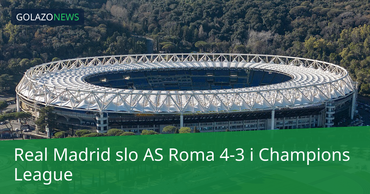 Real Madrid slo AS Roma 4-3 i Champions League