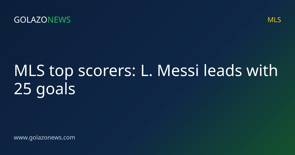 MLS top scorers: L. Messi leads with 25 goals