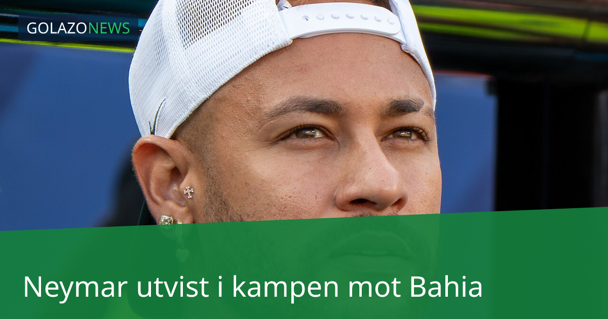 Neymar utvist i kampen mot Bahia