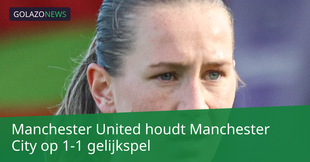 Manchester United houdt Manchester City op 1-1 gelijkspel