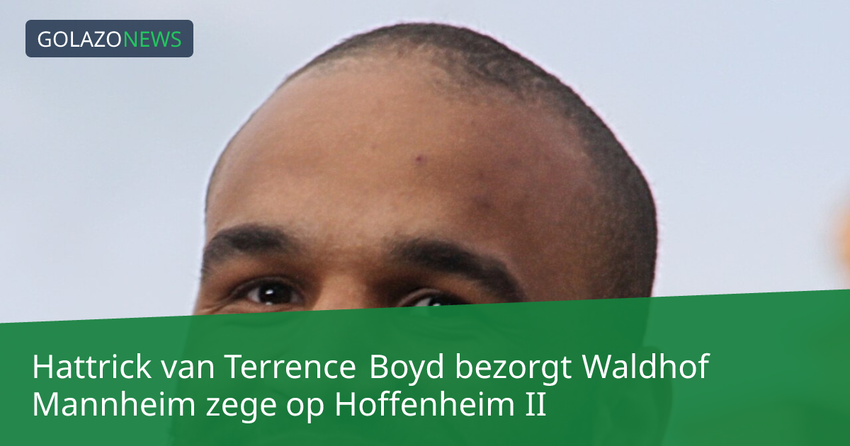 Hattrick van Terrence Boyd bezorgt Waldhof Mannheim zege op Hoffenheim II