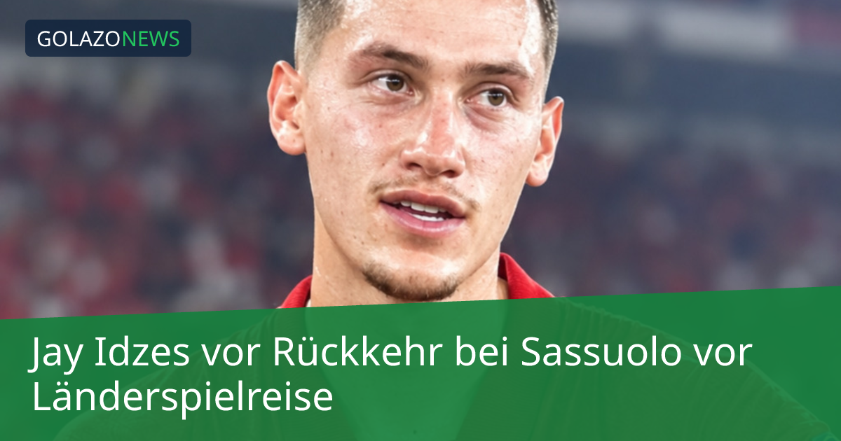 Jay Idzes vor Rückkehr bei Sassuolo vor Länderspielreise